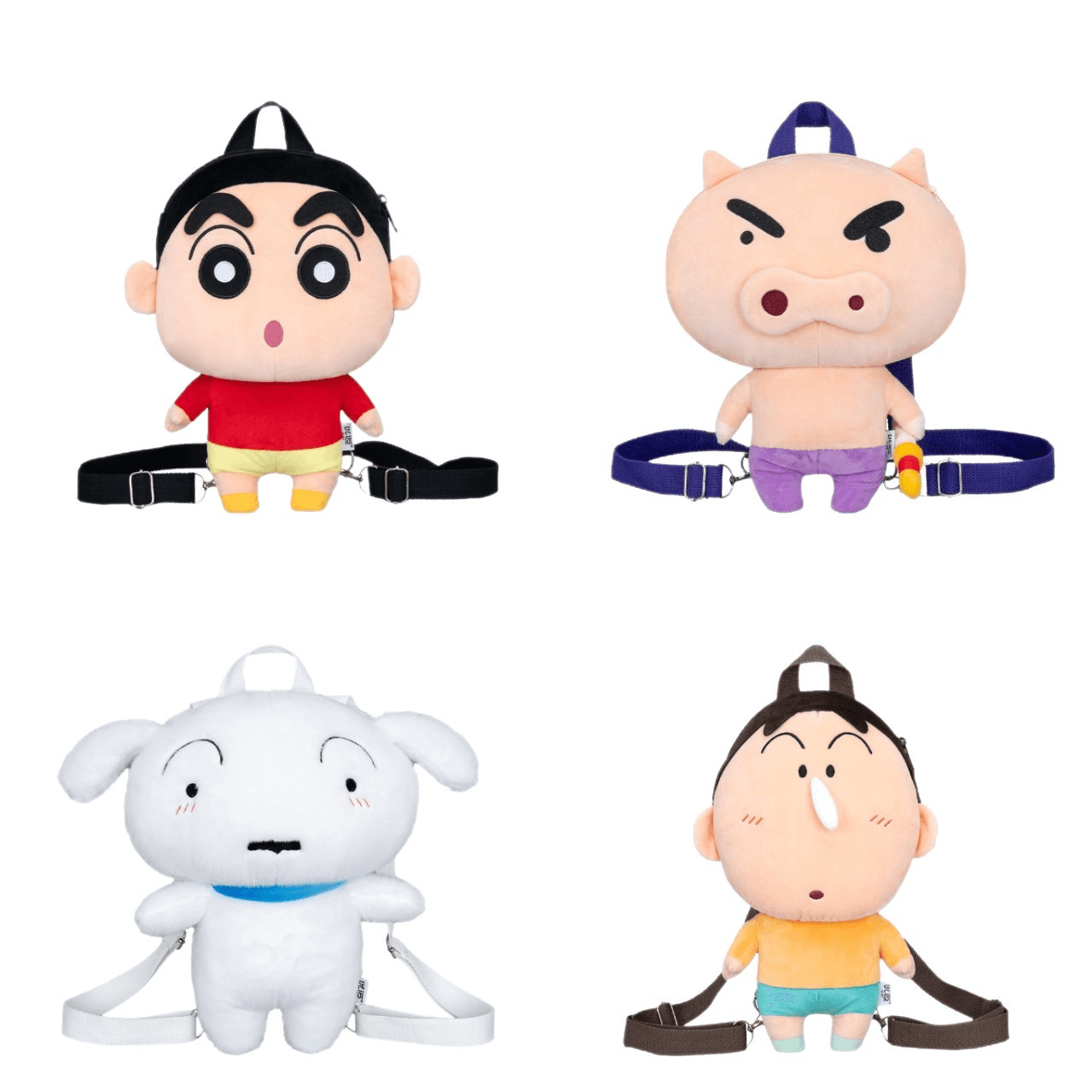정품 크레용 신짱 인형 배낭 | 흰둥이 아짱 좌위문 캐릭터 가방 선물